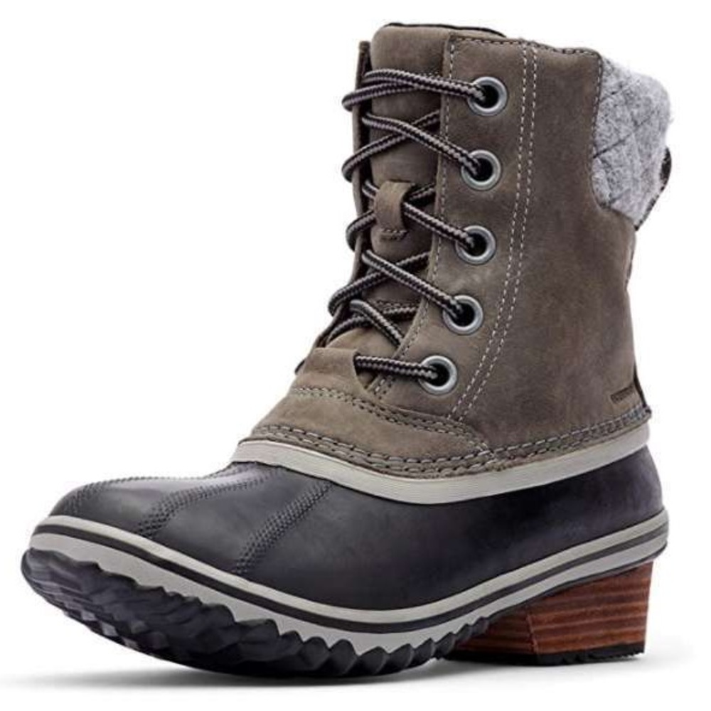 SOREL |  Women's Slimpack Lace II Winter Boot with distressed leather